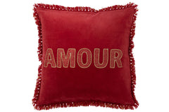 Kussen Amour Textiel Rood/Goud
