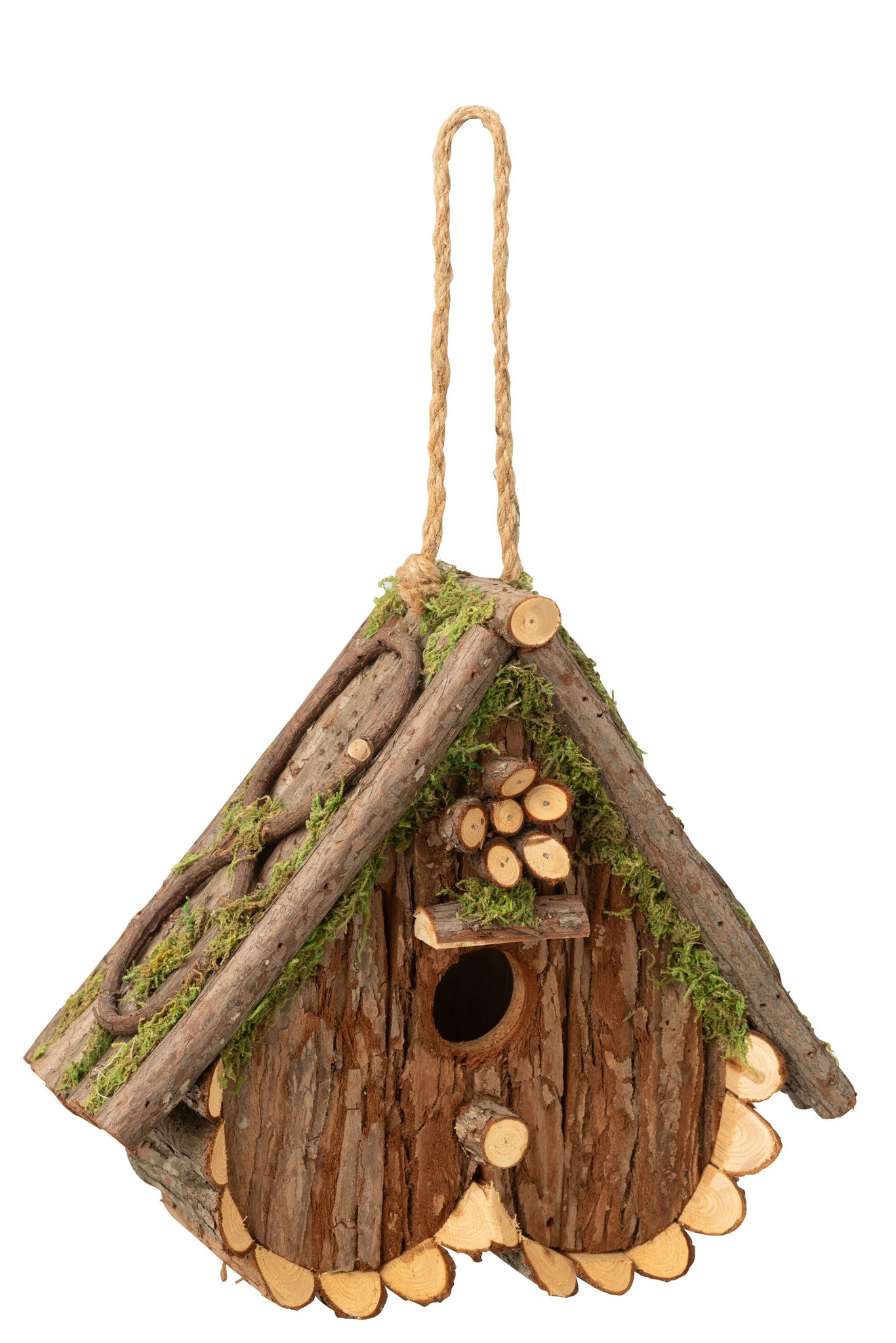 Vogelhuisje Hart Ondersteboven Vurenhout Natuurlijk