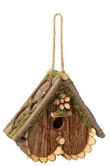 Vogelhuisje Hart Ondersteboven Vurenhout Natuurlijk