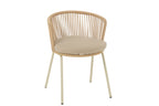 Stoel Toa Staal/Koord Beige