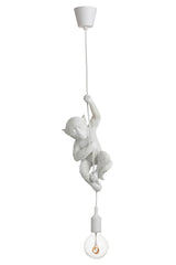 Hanglamp polyresin wit