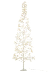 J-LINE BOOM 3000 LED METAAL WIT GROOT