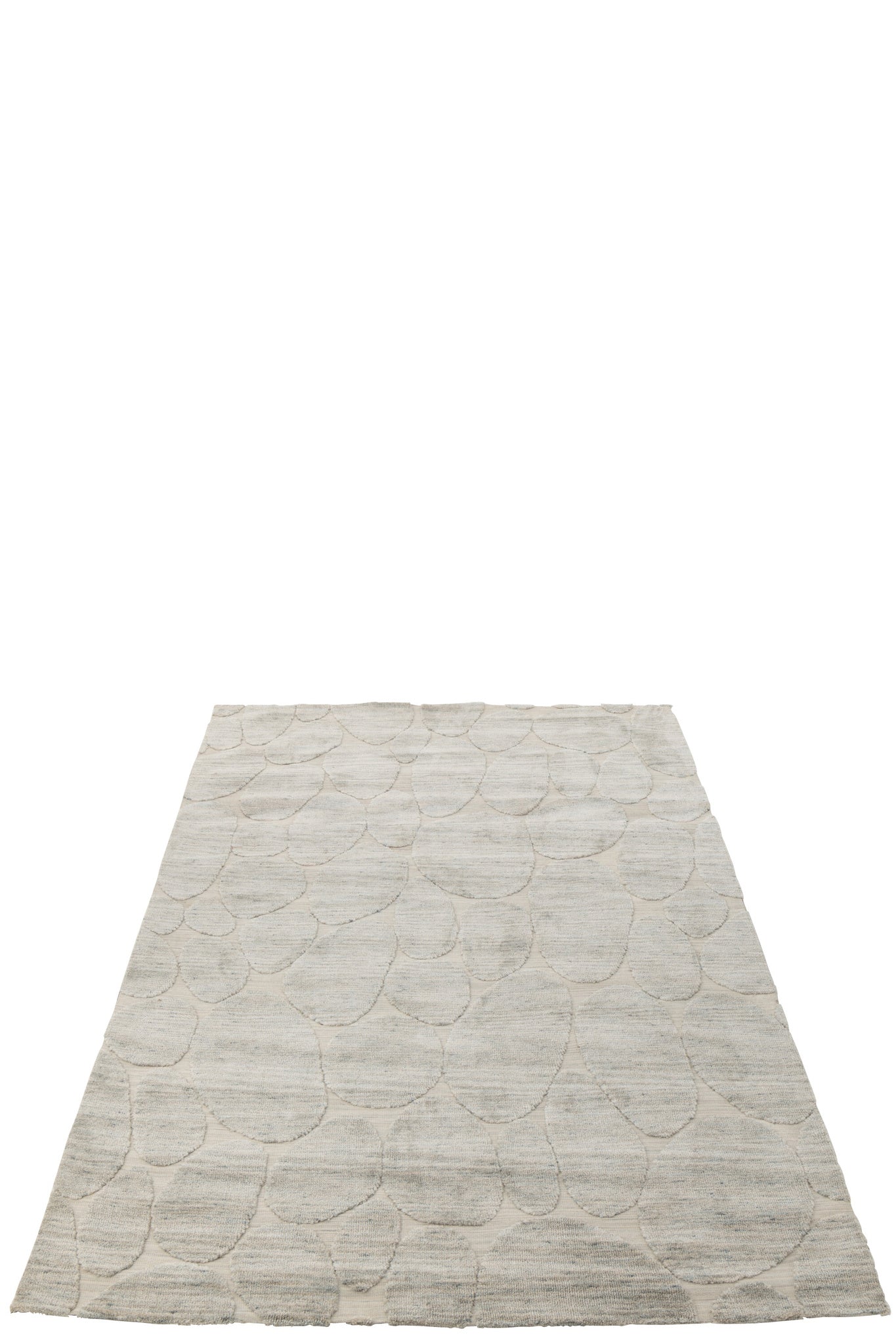 Rug Steenpatroon Polyester Grijs Blauw