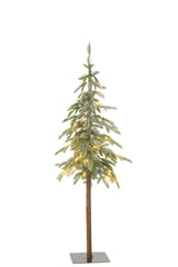 J-LINE KERSTBOOM C+LED PLASTIC SNEEUW GROEN KLEIN