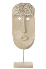 Gezichtsstandaard Etnische Steen/Hars Beige Groot