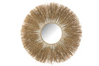 J-LINE SPIEGEL MELISSA STRO NATUREL/WIT LARGE