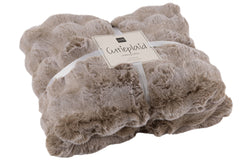 J-LINE PLAID WAVE POLYESTER TAUPE