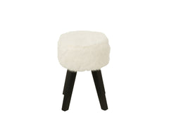 Bontkruk met witte houten poten