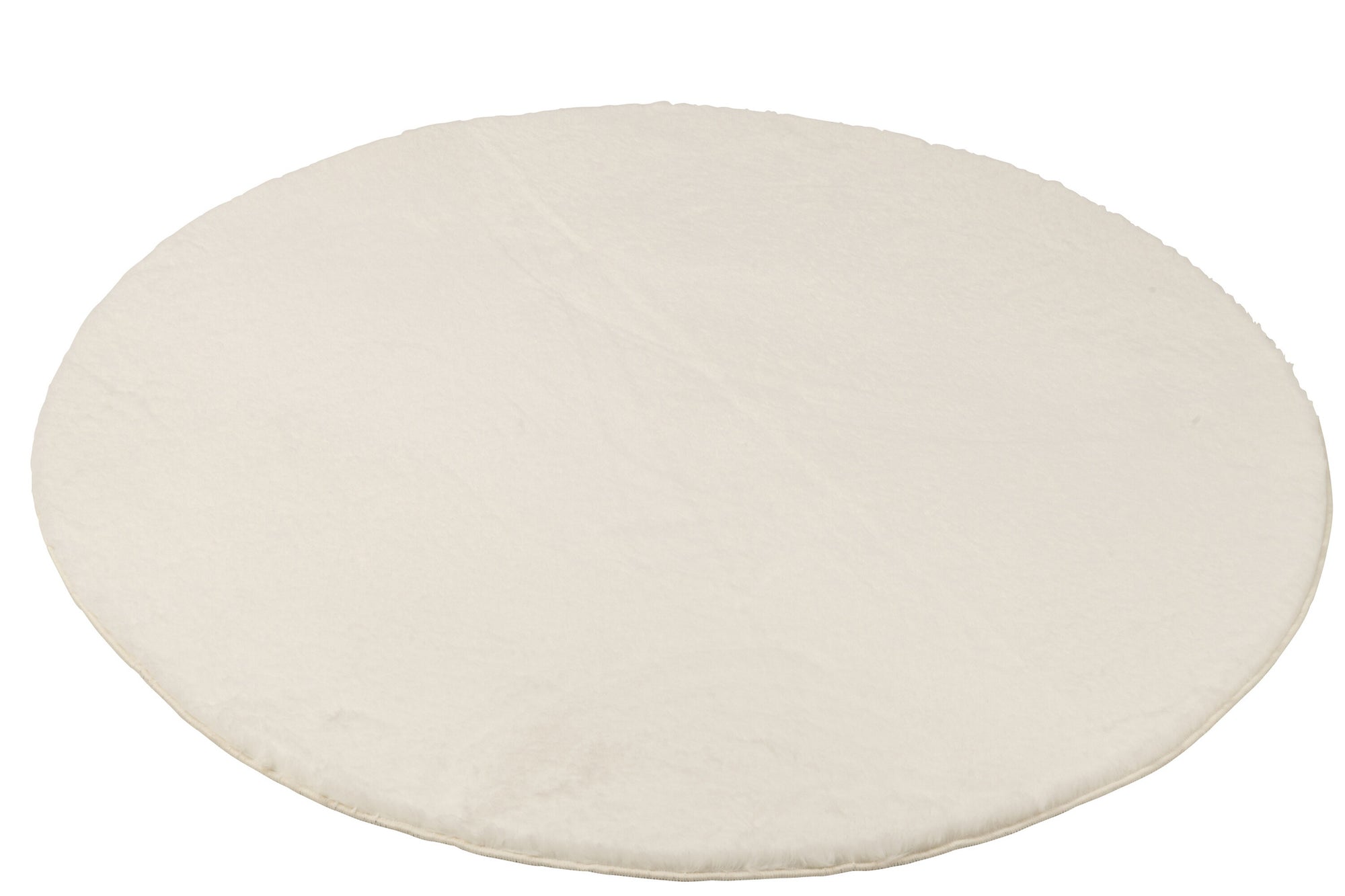 Rug Cutie Ronde Polyester Wit