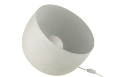 Grote witte metalen lamp