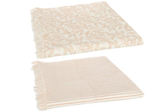 Tafelkleed Indi Textiel Taupe Assortiment Van 2