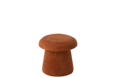 Paddenstoelkruk MDF terracotta klein