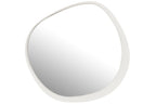 J-LINE RONDE WANDSPIEGEL METAAL/GLAS WIT LARGE