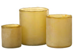 J-LINE SET VAN 3 TEALIGHT RUBY – GLAS GEEL