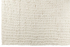 J-LINE DEKEN GEBREID POLYESTER WIT