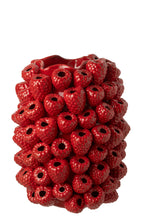 J-LINE VAAS BERRY RELIEF KLEI KERST ROOD