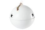 J-LINE KERSTBAL HELDER BAL IJZER WIT EXTRA GROOT - Copy