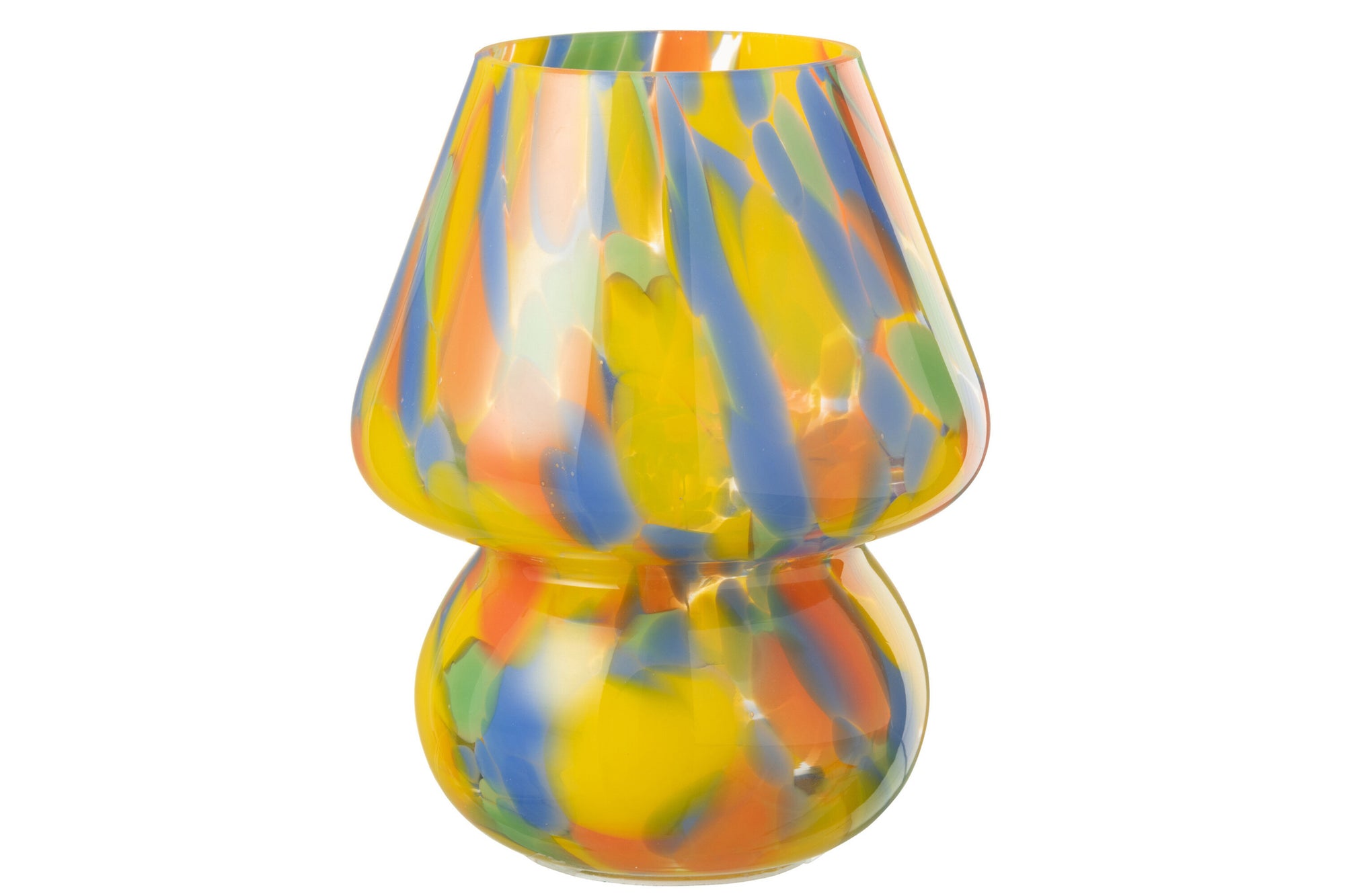 Tafellamp Rainb glasmix groot