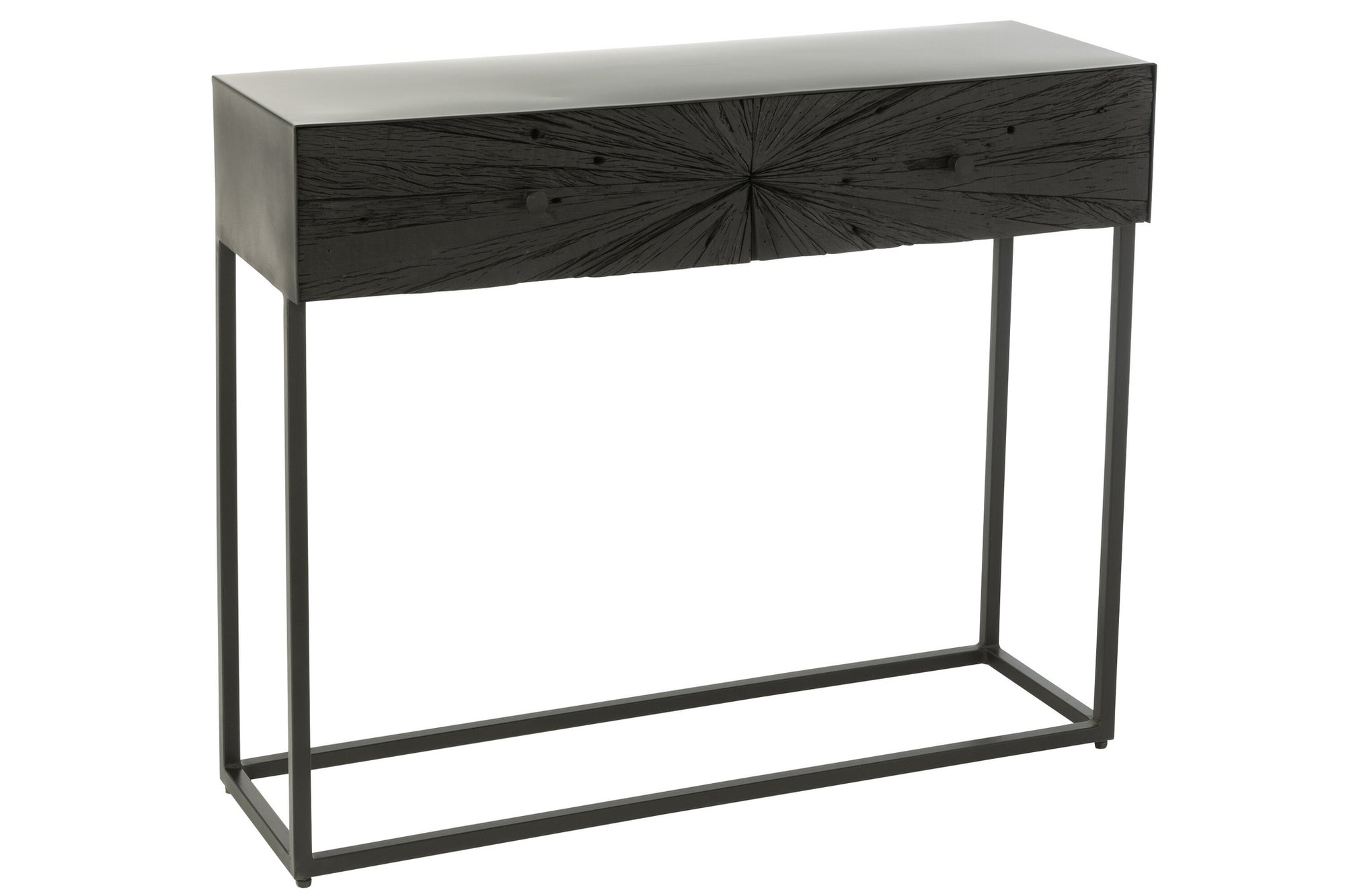 Console Shanil Hout/IJzer Zwart