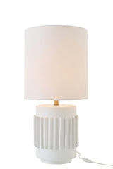 Witte keramische tafellamp