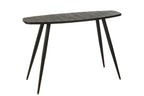 Console Ovaal Recycle Teak Zwart