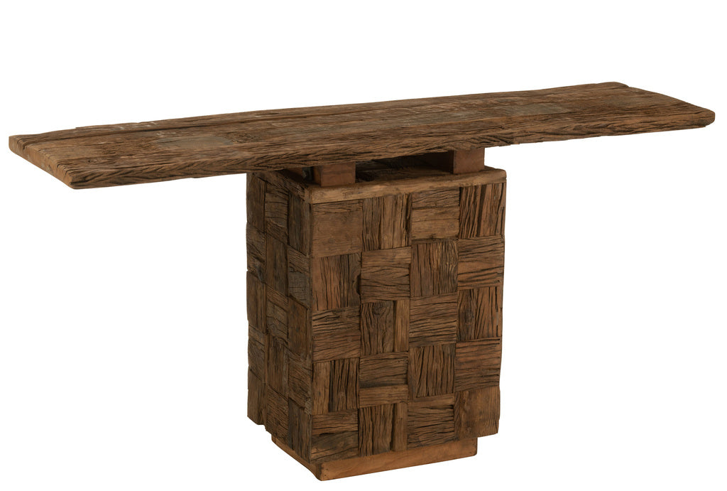 J-LINE CONSOLE WOODY WOOD NATURAL