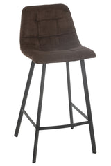 Barstoel Kent Metaal/Polyester Bruin