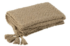 J-LINE PLAID KWASTJES KATOEN DONKER BEIGE