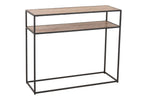 Console Zigzag Hout/Metaal Natuur/Zwart