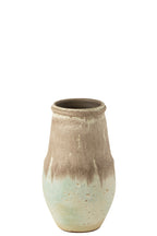 J-LINE VAAS NICE – KERAMIEK AQUA/GREY – SMALL