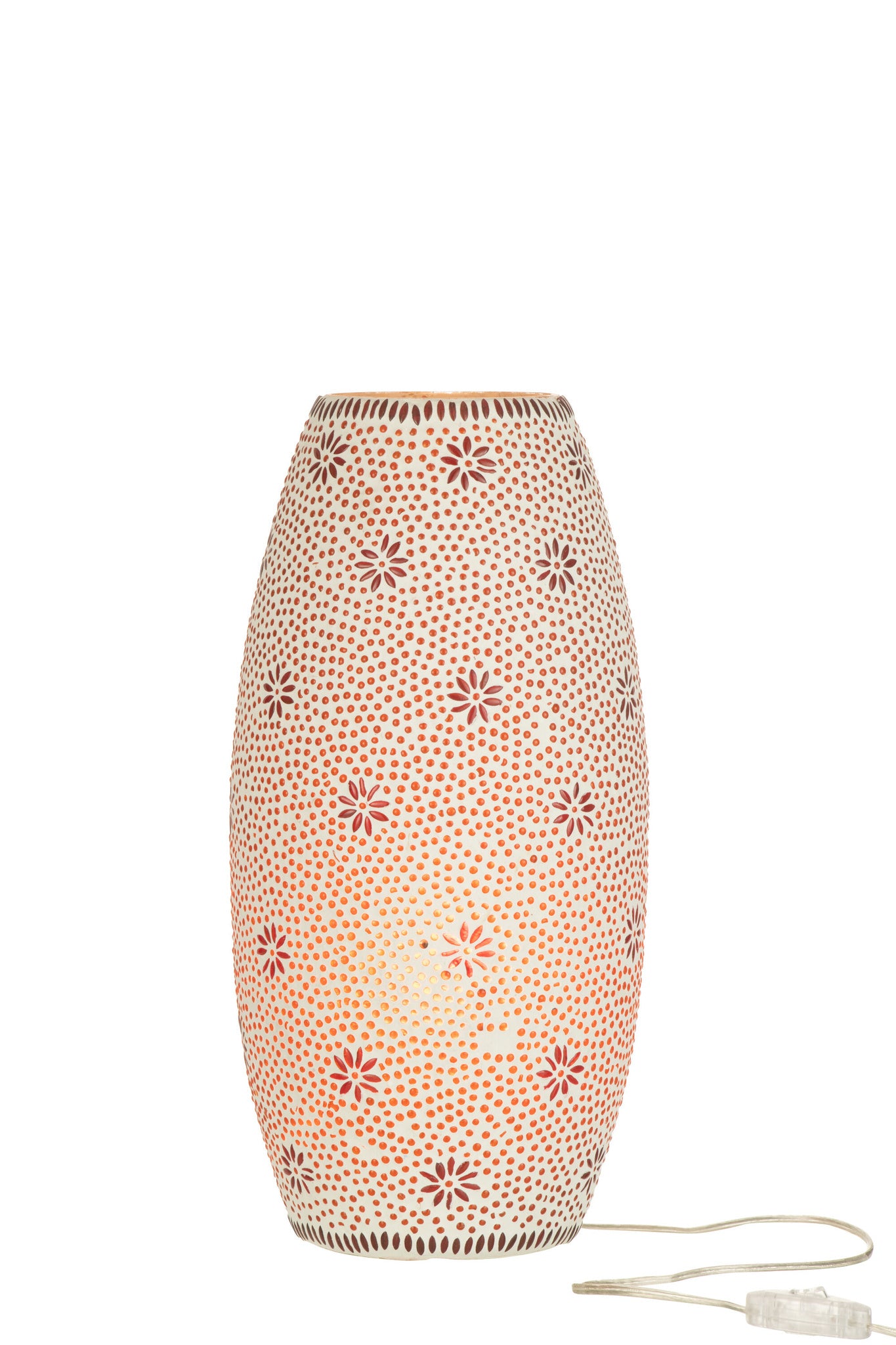 Lamp Bram Glas Rood Groot