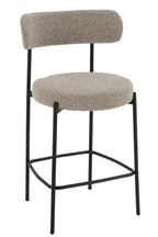 J-Line Bar Chair Boucle Plywood/Polyester Grey/Black