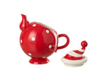 J-LINE THEEPOT KERSTMUTS DOLOMIET KERST ROOD/WIT