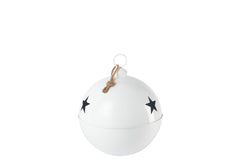 J-LINE KERSTBAL HELDERE BAL IJZER WIT GROOT