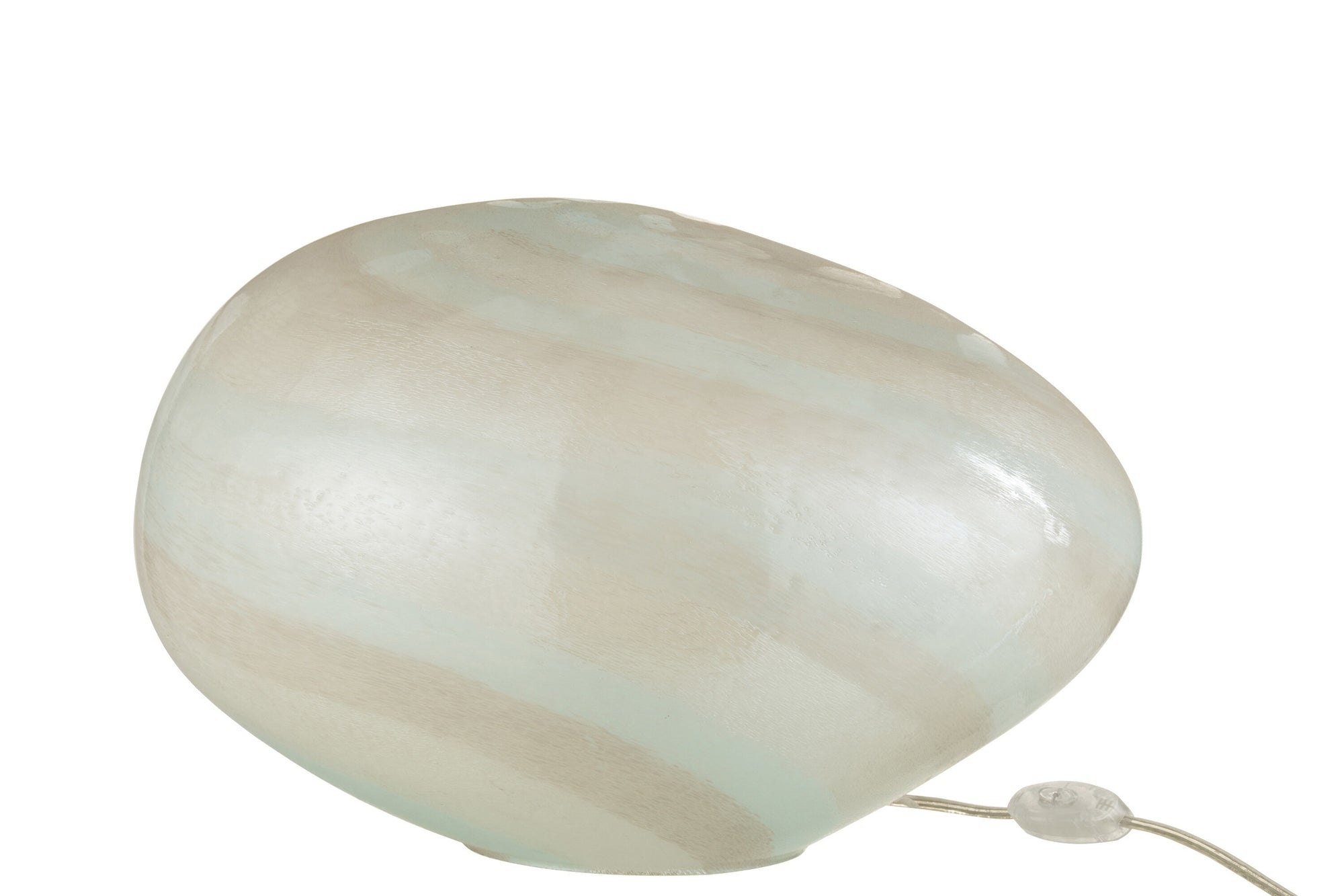 Witte ovale parelglazen lamp