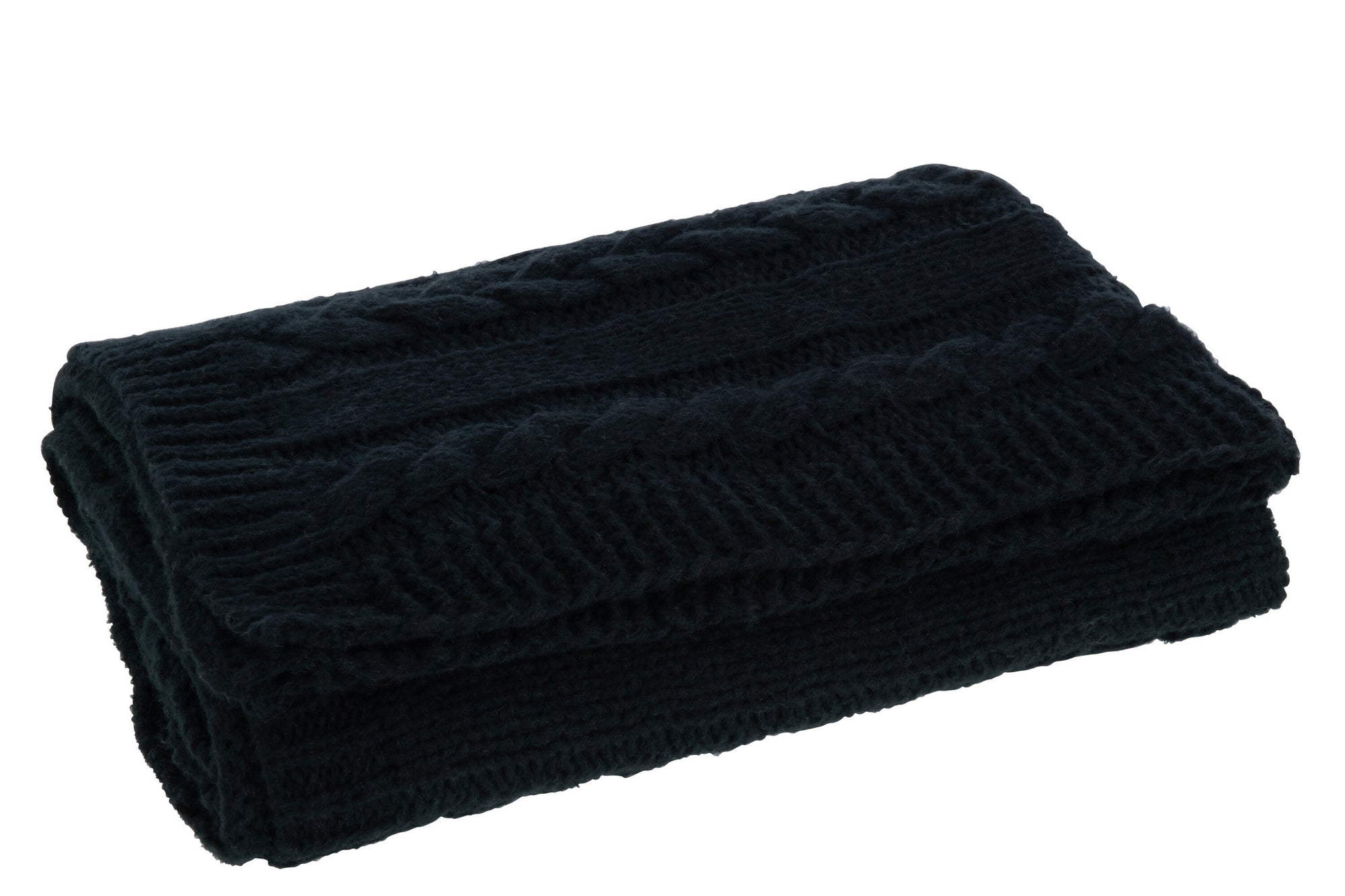 J-LINE PLAID TWIST POLYESTER ZWART
