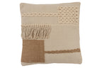 Kussen Franjes Vierkant Katoen Beige