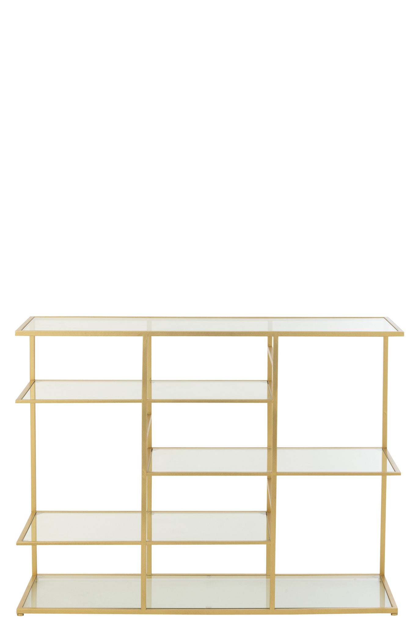 J-LINE CONSOLE IJZER/GLAS GOUDKLEURIG