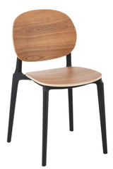 Stoel Basic polyester/fineer naturel