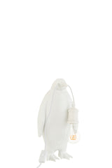 Tafellamp Pinguïn Hars Wit Klein