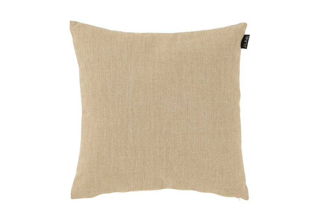 J-LINE KUSSEN OUTDOOR – POLYPROPYLEEN/POLYESTER – BEIGE – 50 CM