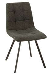 Stoel Babette Textiel/Metaal Donkergrijs