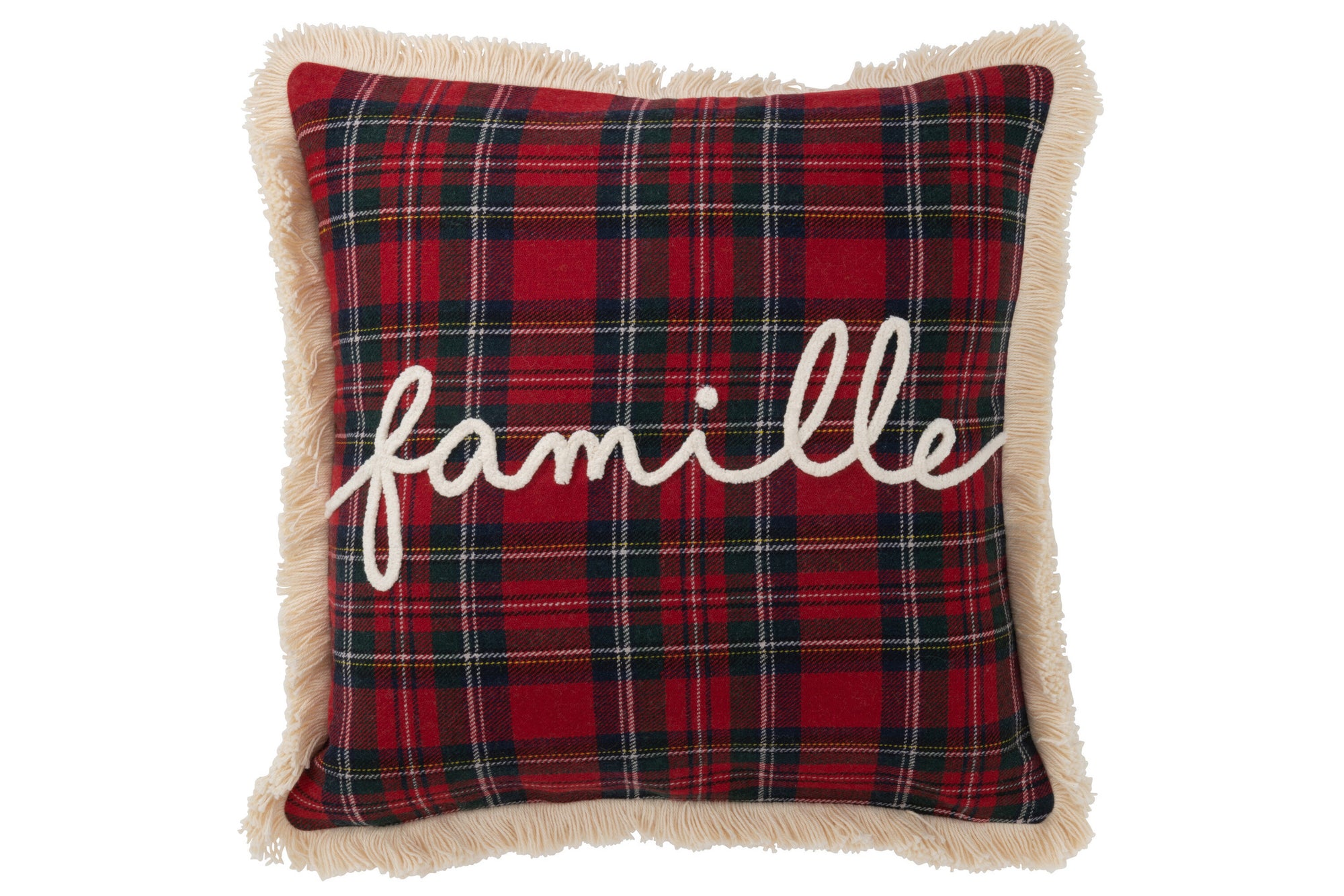Kussen Tegels Familie Rood/Groen