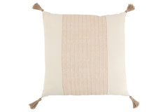 Kussen Geweven Vierkant Polyester Beige