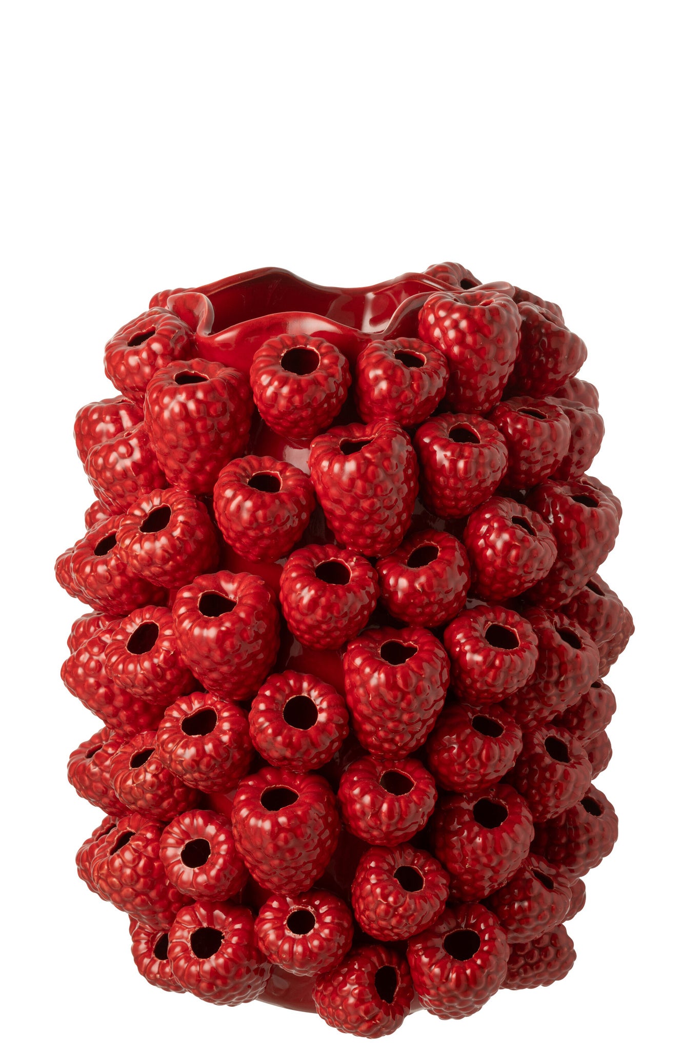 J-LINE VAAS BERRY RELIEF KLEI KERST ROOD