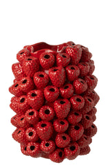 J-LINE VAAS BERRY RELIEF KLEI KERST ROOD