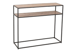 Console Zigzag Hout/Metaal Natuur/Zwart