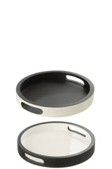 Tray Vik Hout Zwart/Wit Assortiment Van 2