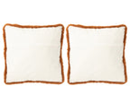Kussen Eekhoorn Polyester Bruin/Roomwit Groot Assortiment Van 2