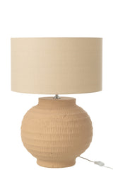 Tafellamp terracotta beige
